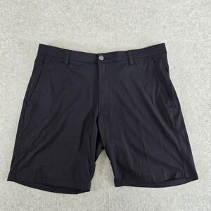 Infinity Linearflex Performance Shorts Men's Size 36 Navy Blue Stretch Preppy